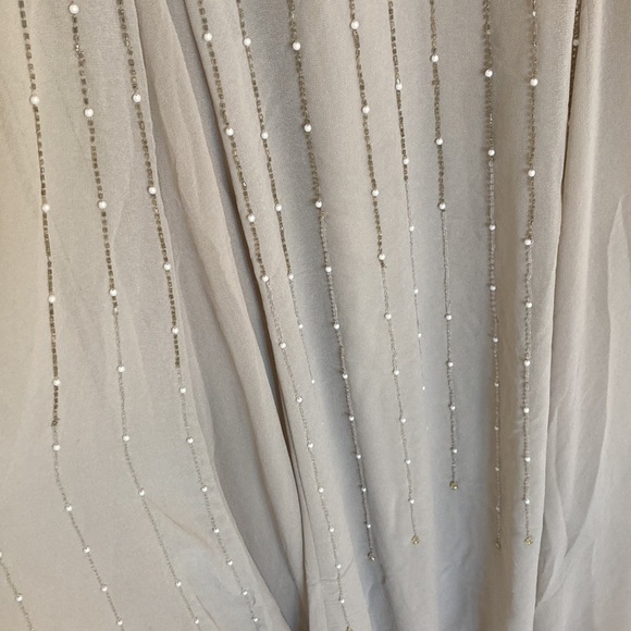 ASOS Design Drape Back Maxi Dress with Delicate Floral Embellishment - Picture 6 of 11